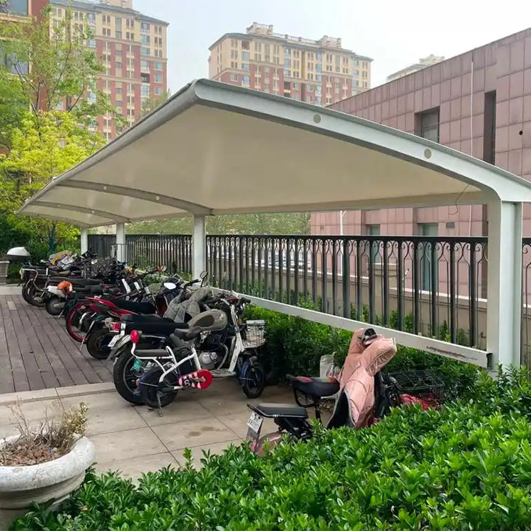 宝清县膜结构电动车棚